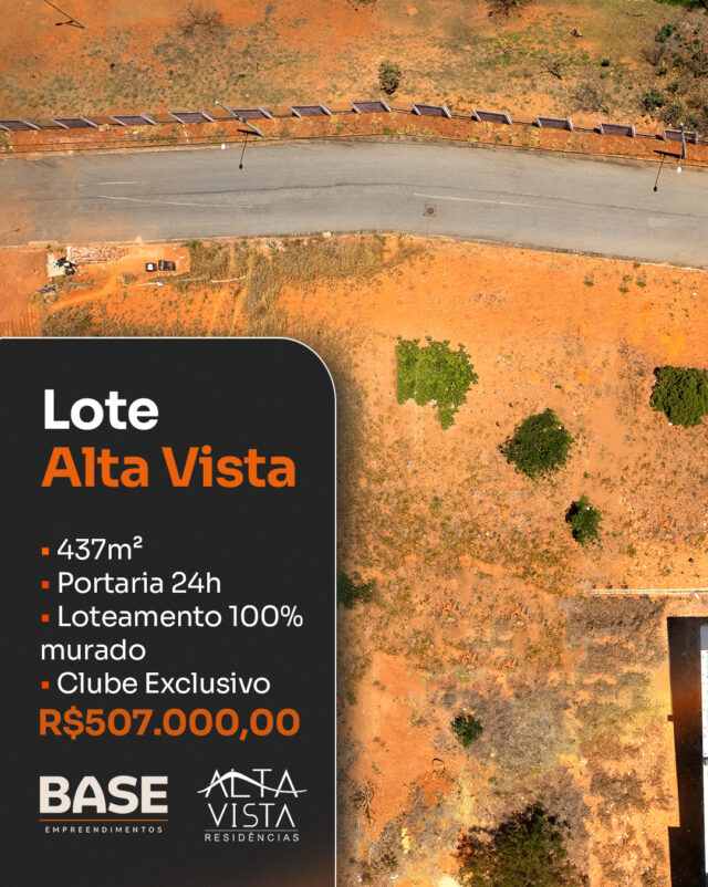 Mais do que comprar um terreno, você escolhe o cenário onde sua história vai acontecer.

Este lote de 437m² está em um condomínio com portaria 24 horas, clube exclusivo e loteamento 100% murado para oferecer tranquilidade todos os dias.

Vamos apresentar esse espaço para você?

#BaseEmpreendimentos #AltaVistaResidências #ParáDeMinas #Lotes #CondomínioFechado #Segurança #InvestimentoImobiliário #QualidadeDeVida